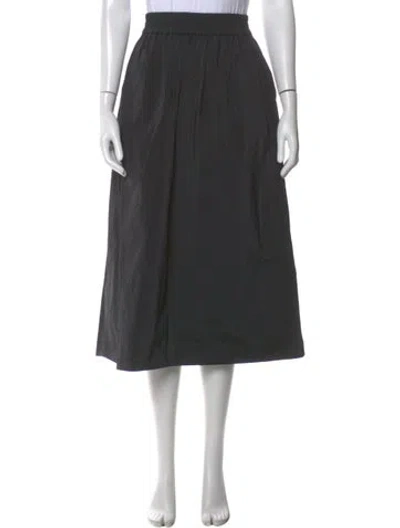 Pre-owned Tibi Midi Length Skirt In Black