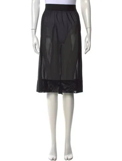 Pre-owned Tibi Midi Length Skirt In Black