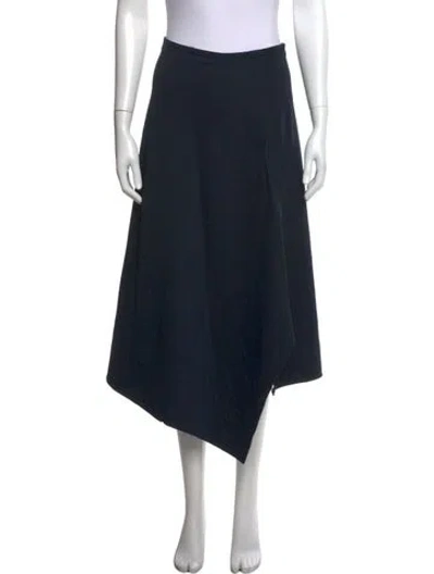 Pre-owned Tibi Midi Length Skirt In Black