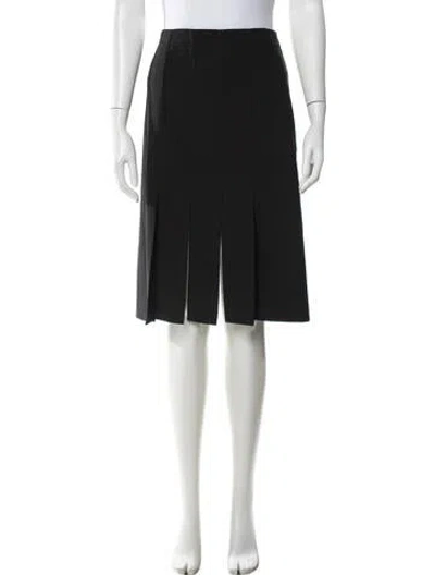 Pre-owned Tibi Midi Length Skirt In Black