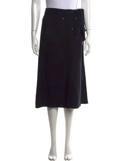 Pre-owned Tibi Midi Length Skirt In Black