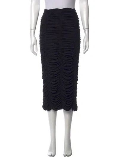 Pre-owned Tibi Midi Length Skirt In Black