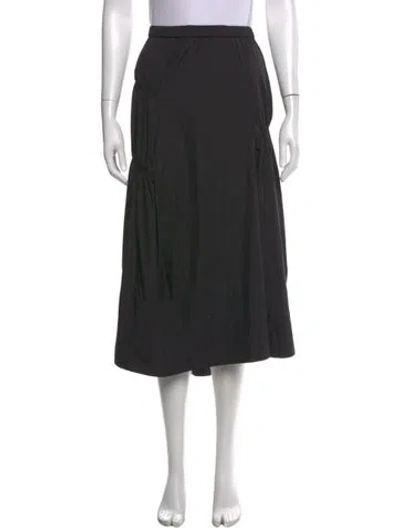 Pre-owned Tibi Midi Length Skirt In Black