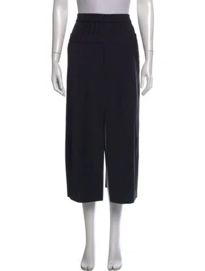 Pre-owned Tibi Midi Length Skirt In Black
