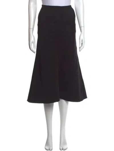 Pre-owned Tibi Midi Length Skirt In Black