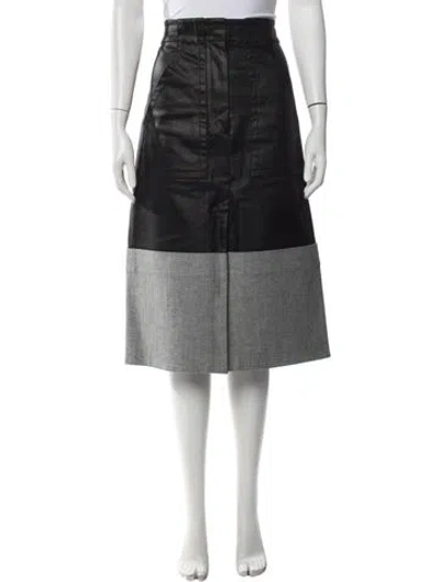 Pre-owned Tibi Midi Length Skirt In Black