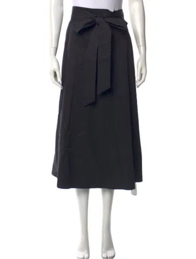 Pre-owned Tibi Midi Length Skirt In Black