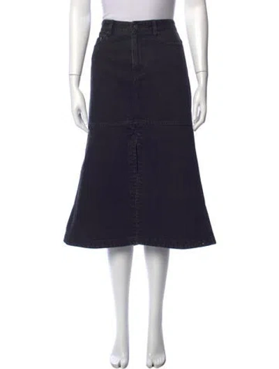 Pre-owned Tibi Midi Length Skirt In Black