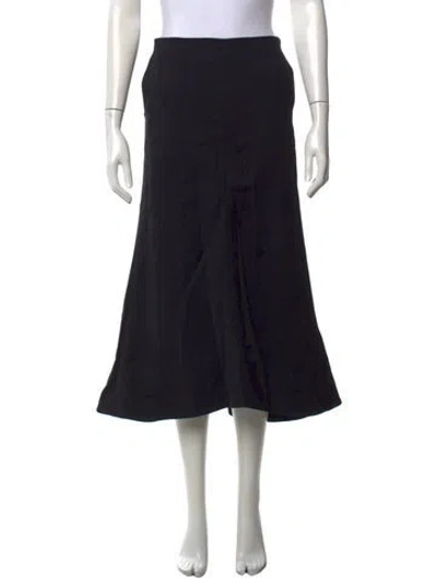 Pre-owned Tibi Midi Length Skirt In Black