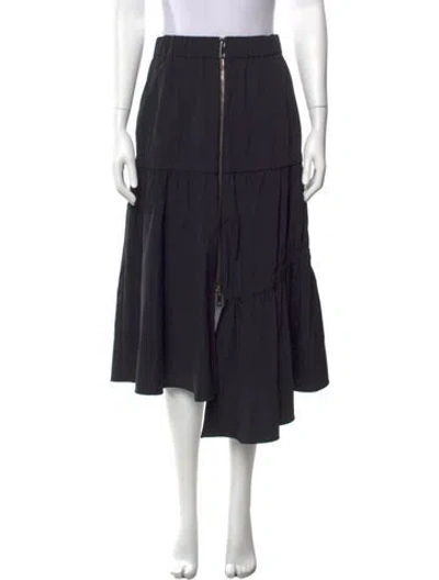 Pre-owned Tibi Midi Length Skirt In Black