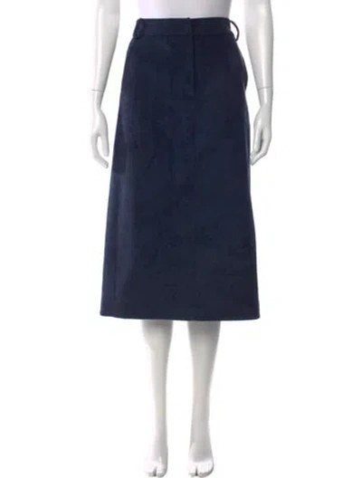 Pre-owned Tibi Midi Length Skirt In Blue