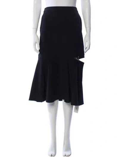 Pre-owned Tibi Midi Length Skirt In Blue