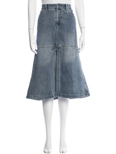 Pre-owned Tibi Midi Length Skirt In Blue