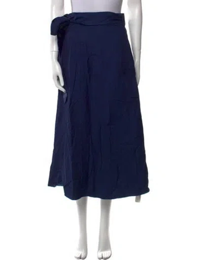 Pre-owned Tibi Midi Length Skirt In Blue