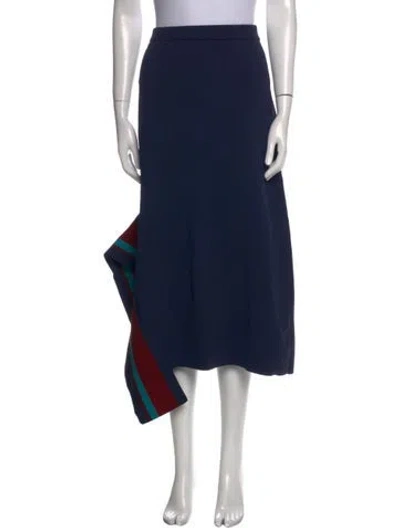 Pre-owned Tibi Midi Length Skirt In Blue