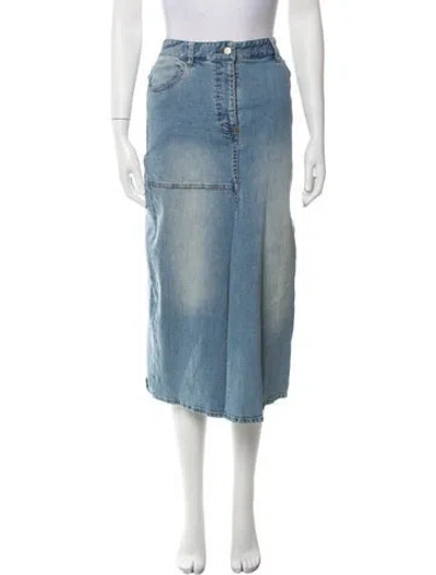 Pre-owned Tibi Midi Length Skirt In Blue