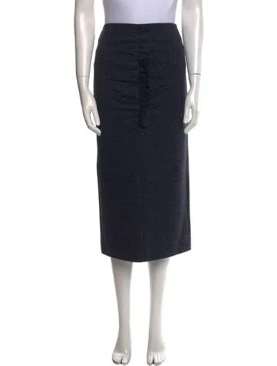 Pre-owned Tibi Midi Length Skirt In Blue