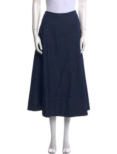 Pre-owned Tibi Midi Length Skirt In Blue