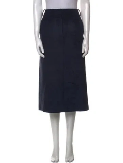Pre-owned Tibi Midi Length Skirt In Blue