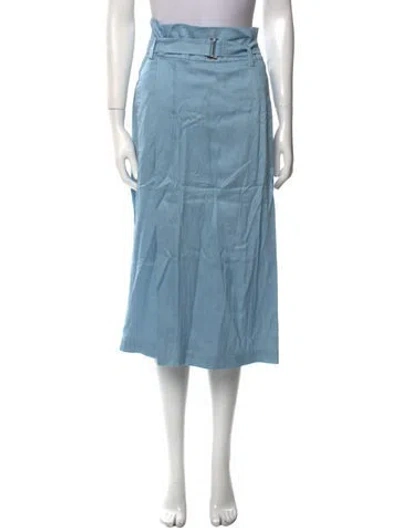 Pre-owned Tibi Midi Length Skirt In Blue