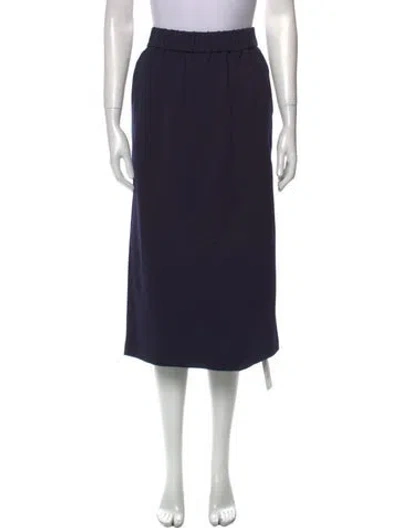 Pre-owned Tibi Midi Length Skirt In Blue