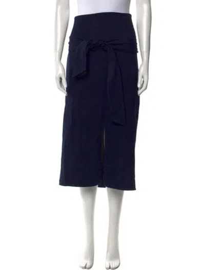 Pre-owned Tibi Midi Length Skirt In Blue