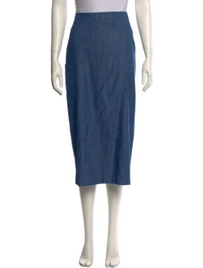 Pre-owned Tibi Midi Length Skirt In Blue