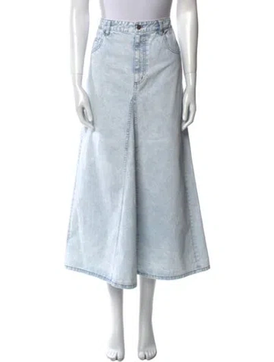 Pre-owned Tibi Midi Length Skirt In Blue