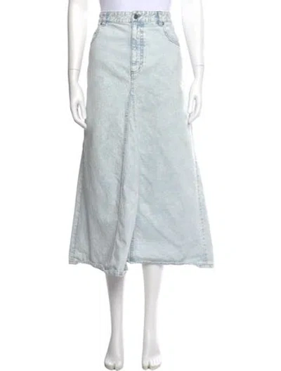 Pre-owned Tibi Midi Length Skirt In Blue