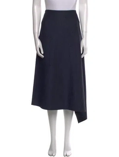 Pre-owned Tibi Midi Length Skirt In Blue