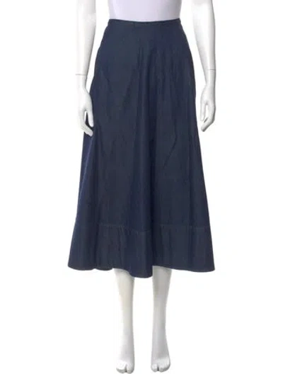 Pre-owned Tibi Midi Length Skirt In Blue