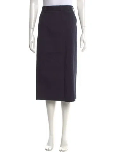 Pre-owned Tibi Midi Length Skirt In Blue