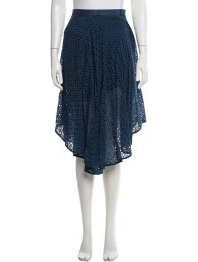Pre-owned Tibi Midi Length Skirt In Blue