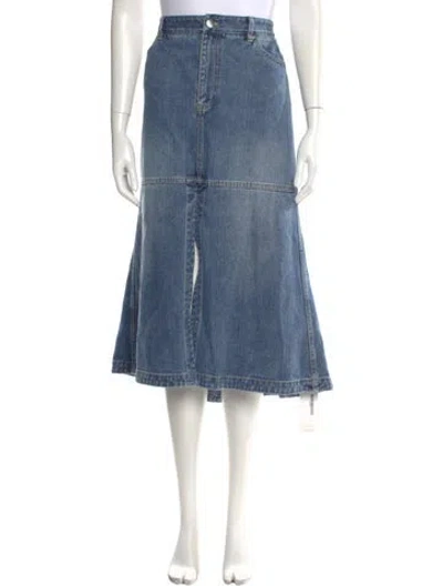Pre-owned Tibi Midi Length Skirt In Blue