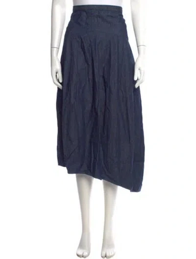 Pre-owned Tibi Midi Length Skirt In Blue