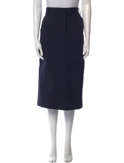 Pre-owned Tibi Midi Length Skirt In Blue