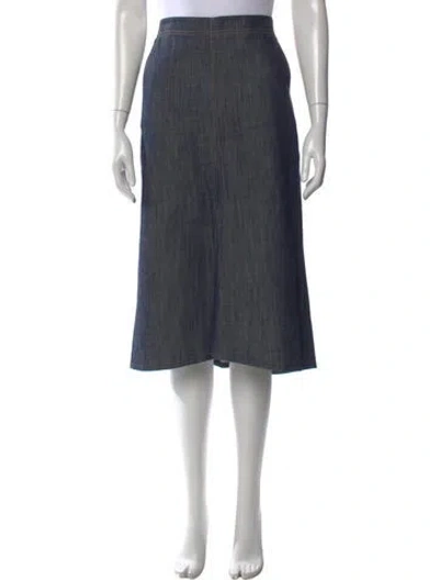 Pre-owned Tibi Midi Length Skirt In Blue