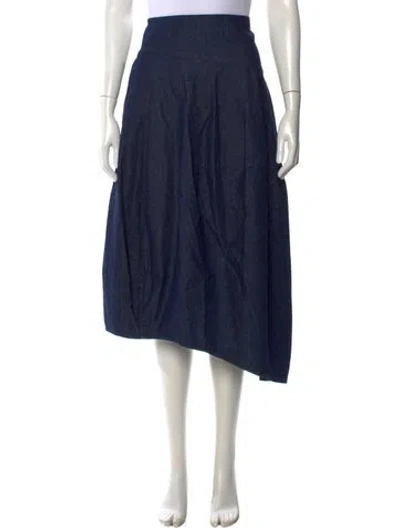 Pre-owned Tibi Midi Length Skirt In Blue