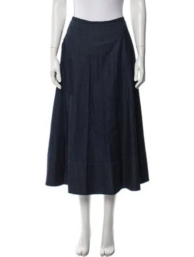 Pre-owned Tibi Midi Length Skirt In Blue