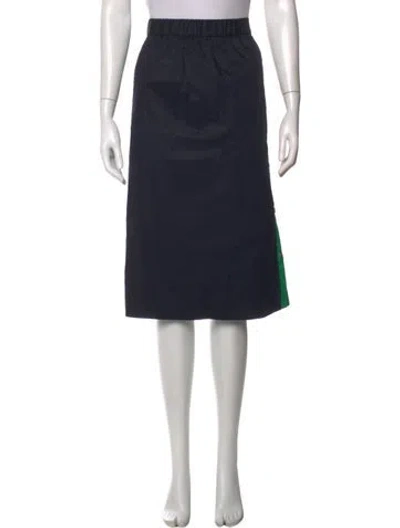 Pre-owned Tibi Midi Length Skirt In Blue