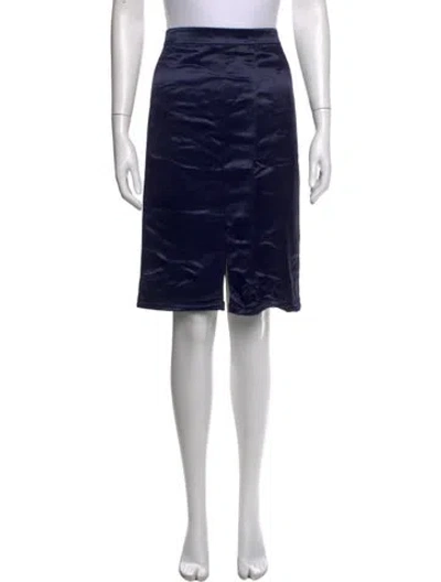 Pre-owned Tibi Midi Length Skirt In Blue