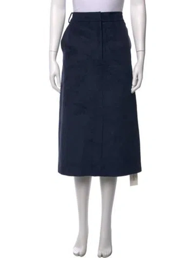 Pre-owned Tibi Midi Length Skirt In Blue