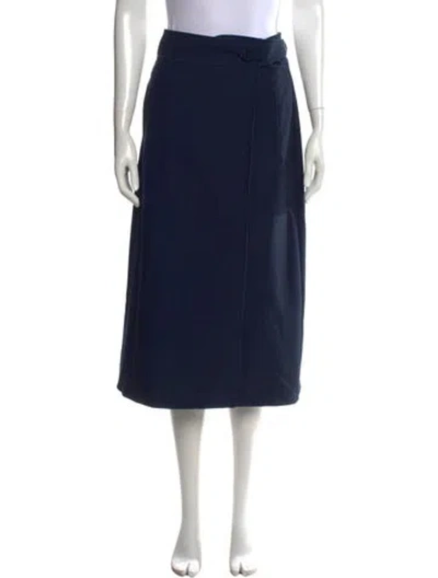 Pre-owned Tibi Midi Length Skirt In Blue