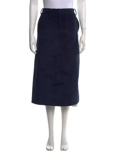 Pre-owned Tibi Midi Length Skirt In Blue