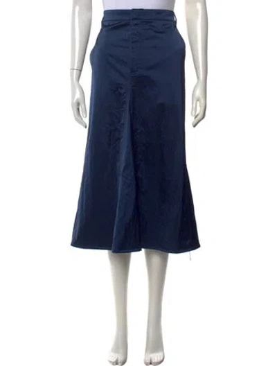 Pre-owned Tibi Midi Length Skirt In Blue