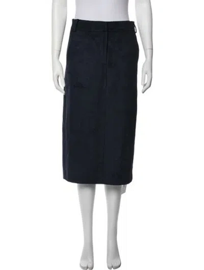 Pre-owned Tibi Midi Length Skirt In Blue