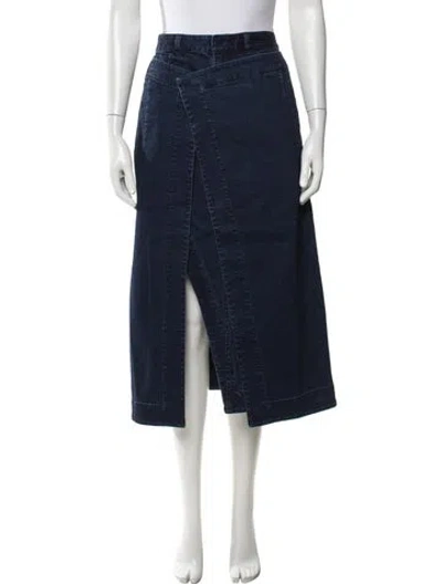 Pre-owned Tibi Midi Length Skirt In Blue