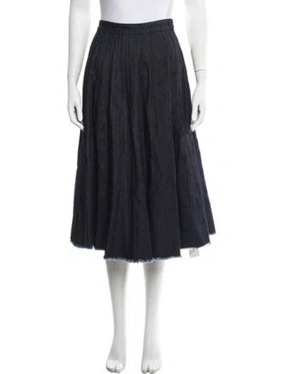 Pre-owned Tibi Midi Length Skirt In Blue