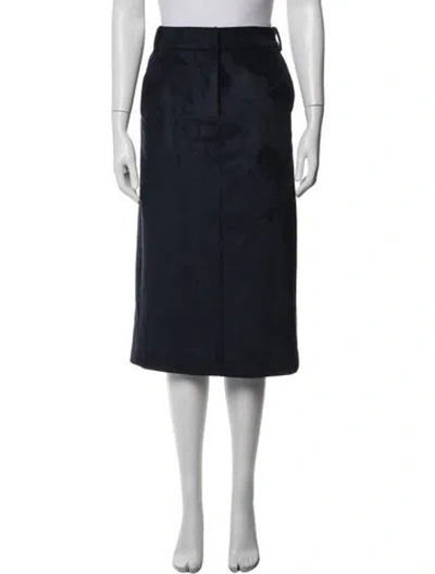 Pre-owned Tibi Midi Length Skirt In Blue