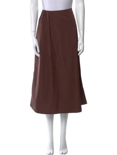Pre-owned Tibi Midi Length Skirt In Brown